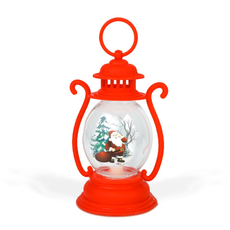 Decorațiune de Crăciun – felinar cu LED – model Moș Crăciun – roșu – 16,5 x 7 cm [1]