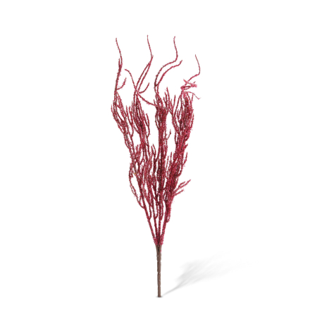 Decorațiune de toamnă – 40 cm – 2 modele – sclipici – galben și bordo [3]