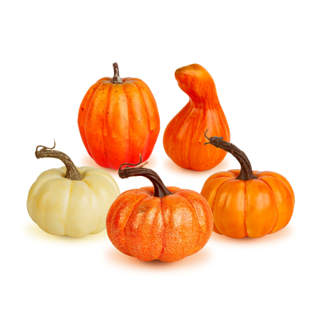 Decorațiuni de toamnă - Decorațiune de toamnă – dovleci decorativi – 6 modele – plastic