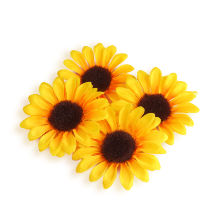 Decorațiune de toamnă – floarea-soarelui – 3 culori – set 4 bucăți [3]