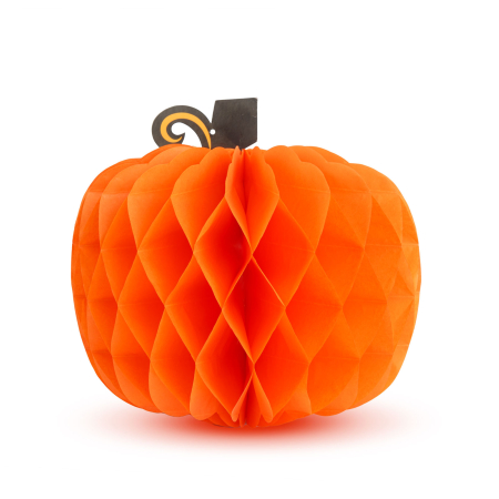 Decorațiuni de toamnă - Decorațiune de toamnă – lampion dovleac – din hârtie – 30 cm