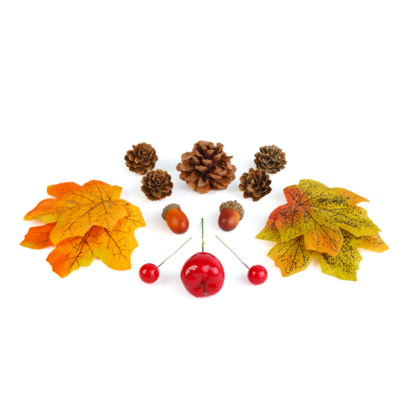 Decorațiune de toamnă – set frunze, conuri de brad și dovleci – 4 modele [6]