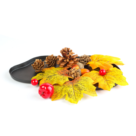 Decorațiune de toamnă – set frunze, conuri de brad și dovleci – 4 modele [7]