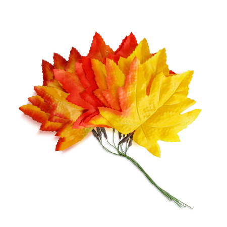 Decorațiune de toamnă – set frunze decorative – 28 cm – 9 bucăți / set [3]