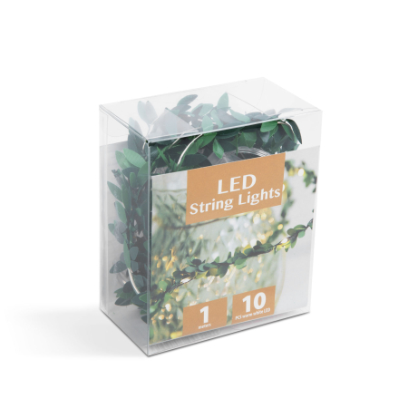Decorațiune LED de Crăciun - ghirlandă - 10 LED-uri - 2 x AA  - 1 m [1]