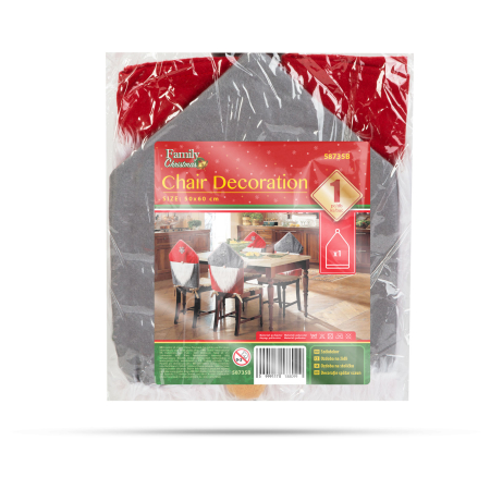 Decorațiuni pentru scaune - Elfi - 50 x 60 cm - gri / roșu [2]