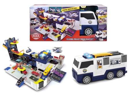 Mașinuțe cu telecomandă - DICKIE STATIE DE POLITIE PLIABILA