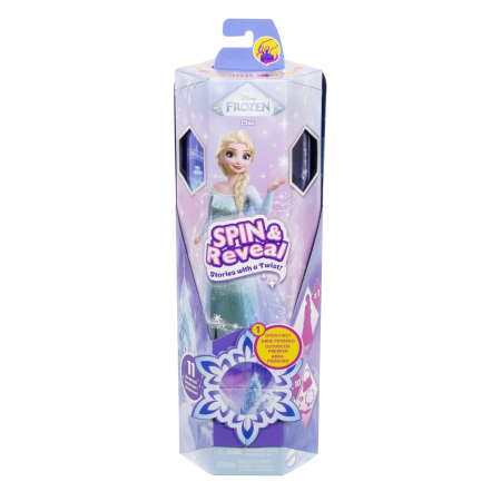 Frozen-Regatul de gheață - DISNEY FROZEN SPIN AND REVEAL PAPUSA ELSA