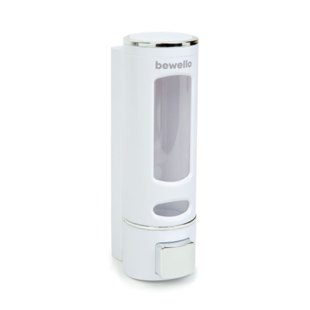 Dozator de săpun - actionat manual - 400 ml - montat pe perete - alb [2]