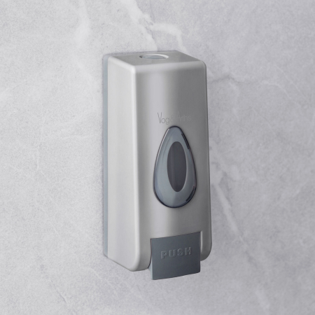 Dozator manual de săpun lichid Vog und Arths - 350 ml, de perete - argintiu [1]