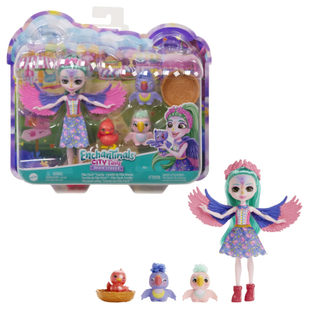 ENCHANTIMALS CITY TAILS MAIN STREET FAMILIA FILIEI FINCH [6]
