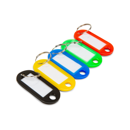 Accesorii pentru Casă și Bricolaj - Etichete pentru chei - 5 culori - plastic - 50 buc/pachet
