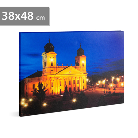 Tablouri decorative cu LED - FAMILY POUND - Tablou cu LED - "Debretin", 2 x AA, 38 x 48 cm