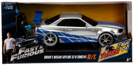 Mașinuțe, Motociclete, Elicoptere, Avioane - FAST&FURIOUS NISSAN SKYLINE GTR 1:24