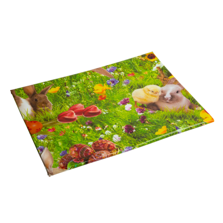 Faţă de masă, mușama - model „Poiană de Paşti” - 100 x 140 cm [1]