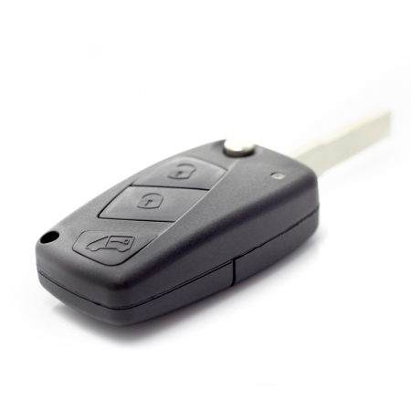 Fiat - Carcasa cheie tip briceag, 3 butoane, negru [6]