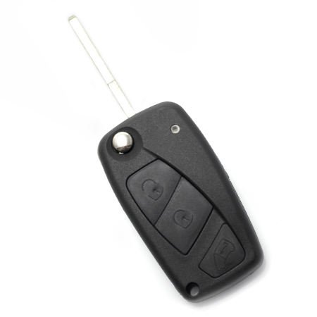 Carcase de chei - Fiat - Carcasa cheie tip briceag, 3 butoane, negru