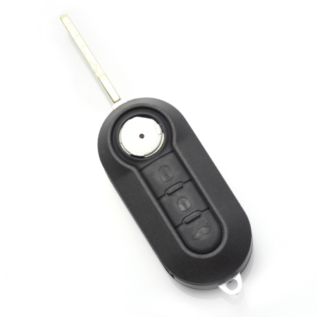 Carcase de chei - Fiat - Carcasa cheie tip briceag, 3 butoane, negru