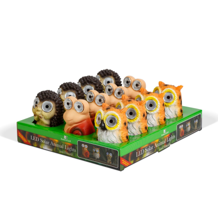 Figurine de animale solare - 3 tipuri - 2 LED albe - 8,5 cm [2]