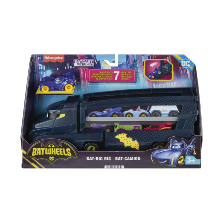 Mașinuțe, Motociclete, Elicoptere, Avioane - FISHER PRICE BATWHEELS CAMIONUL BAT BIG RIG
