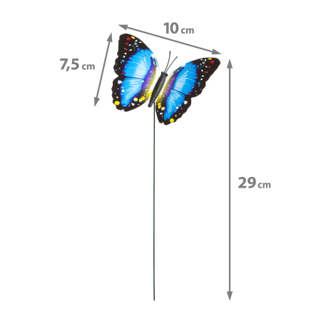 Fluturi decorativi cu tijă - 29 cm - plastic [2]