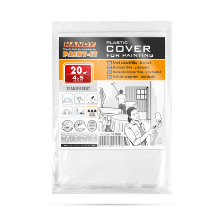 Bricolaj - Folie de acoperire - LDPE - extra rezistent - 30 microni - 4 x 5 m