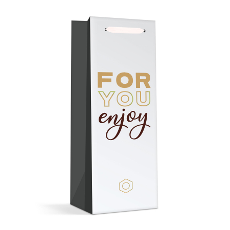 Geanta cadou sticle - hartie - 360 x 127 x 83 mm - 4 tipuri / pachet [2]