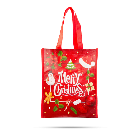 Geanta de cumparaturi de Craciun - "Merry Christmas" - 27 x 33 x 12 cm [1]