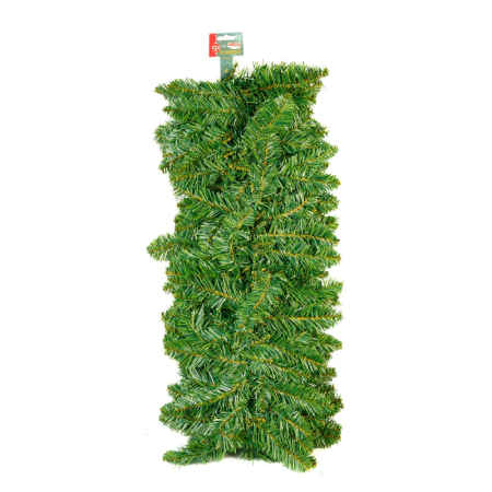 Ghirlandă de brad artificial – verde – 270 cm – PVC [2]