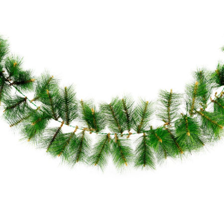 Ghirlandă de brad artificial – verde – 270 x Ø24 cm – PET [1]