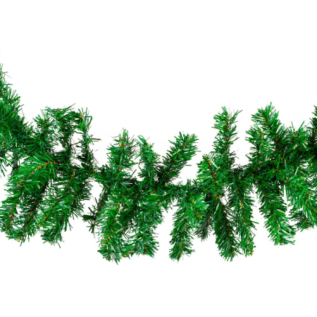 Ghirlandă de brad artificial – verde închis – 270 x Ø24 cm – PVC [1]