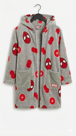 Halat pentru copii Omul Păianjen, fleece gri [1]