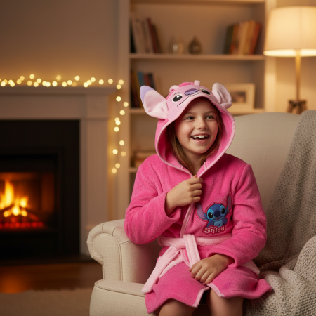 Universul Copiilor - Halat pentru copii Disney Lilo și Stitch Angel, roz