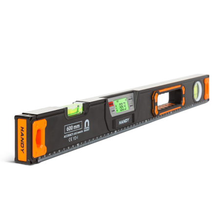 Nivele - Handy - Nivelă digitală cu afişaj LCD, cu semnalizare sonoră, 600 mm