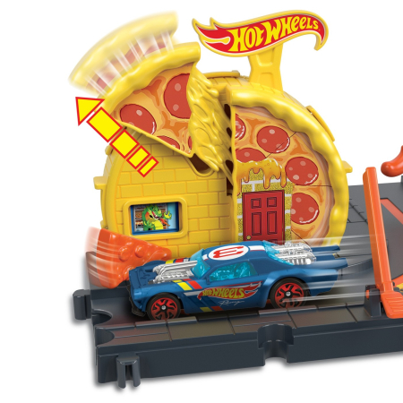 HOT WHEELS CITY EXPLORER SPEEDY PIZZA PICK UP [6]