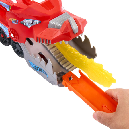 HOT WHEELS CITY TRANSPORTATOR SUPREM CU 2 DRAGONI [1]