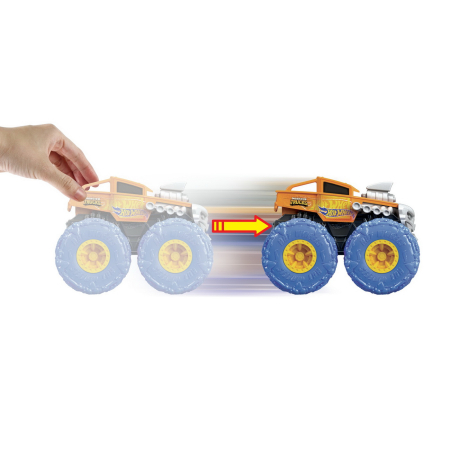 HOT WHEELS MONSTER TRUCK MASINUTA TWISTER TREDZ BONE SHAKER PORTOCALIU SCARA 1:43 [2]