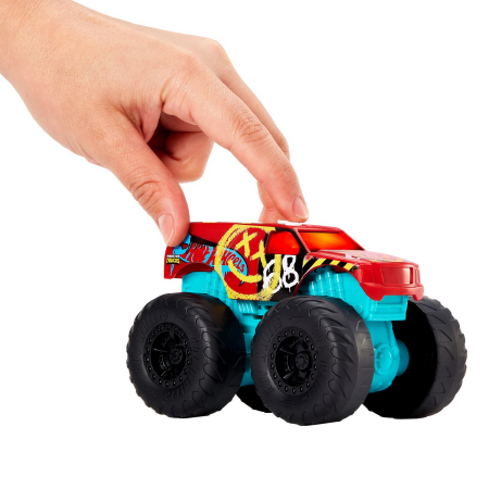 Hot Wheels - HOT WHEELS MONSTER TRUCK ROARIN WRECKERS DEMO DERBY CU FUNCTII SI SUNETE SCARA  1:43