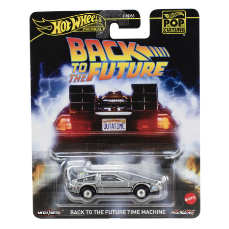 Universul Copiilor - HOT WHEELS POP CULTURE MASINUTA METALICA BACK TO THE FUTURE SCARA 1:64