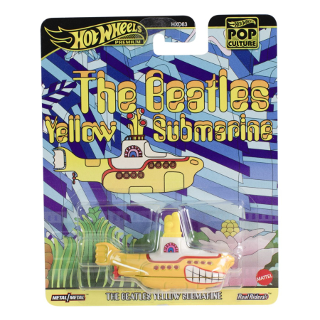 Hot Wheels - HOT WHEELS POP CULTURE MASINUTA METALICA THE BEATLES YELLOW SUBMARINE SCARA 1:64