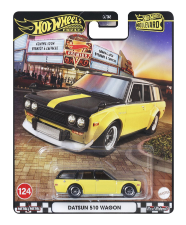 Universul Copiilor - HOT WHEELS PREMIUM BOULEVARD MASINUTA METALICA DATSUN 510 WAGON SCARA 1:64