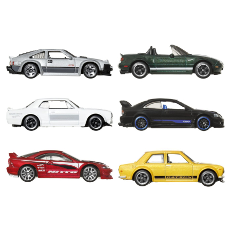 HOT WHEELS SILVER SERIES SET 6 MASINUTE METALICE TEMATICA JAPONEZA [1]