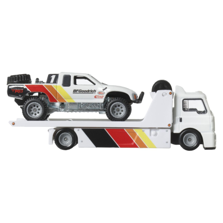 HOT WHEELS TRANSPORTATOR FLEET STREET CU MASINUTA TOYOTA OFF ROAD TRUCK SCARA 1:64 [5]