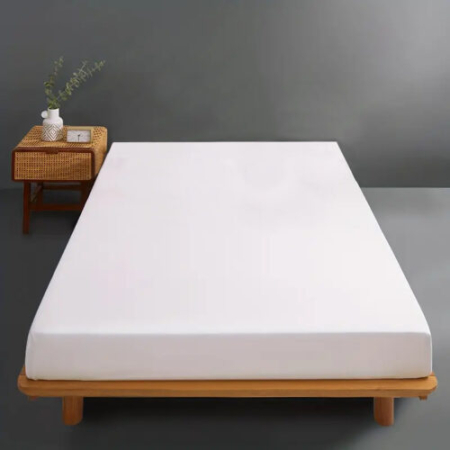 Huse de pat - Husă de pat bumbac 100 % tricot alb