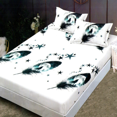 Huse de pat - Husă de pat finet + 2 fețe pernă (hf2fp88)