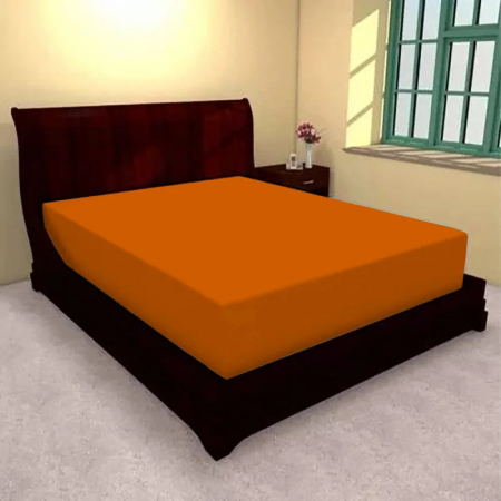 Textile pentru casă - Husă de pat jerse – portocaliu