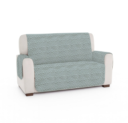 Textile pentru casă - Husa matlasata canapea 2 locuri, gri deschis