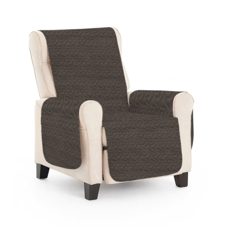 Textile pentru casă - Husa matlasata fotoliu,bej-mustar