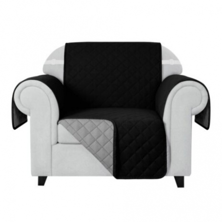 Textile pentru casă - Husa matlasata fotoliu,negru