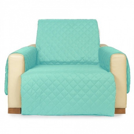 Textile pentru casă - Husa matlasata fotoliu,verde menta